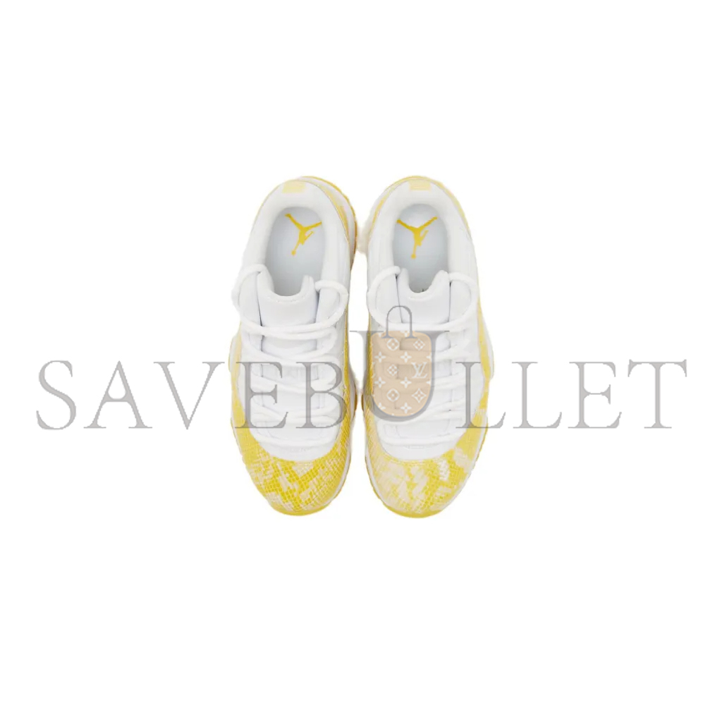 NIKE JORDAN 11 RETRO LOWYELLOW SNAKESKIN AH7860-107